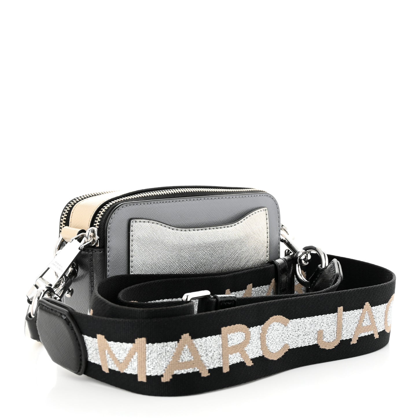 Saffiano Small Snapshot Camera Bag Wolf Grey