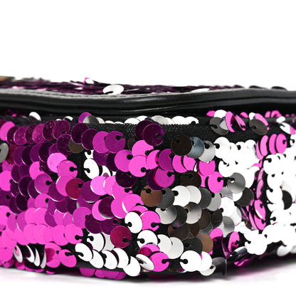 Dolce & Gabbana Sequin DG 3.5 Shoulder Bag Fuxia Argento 9 of 9
