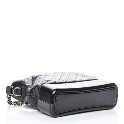 Chanel Aged Calfskin Quilted Large Gabrielle Hobo Black 4 of 9