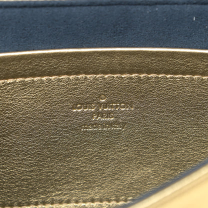 Louis Vuitton Metallic Lambskin Embossed Monogram Pochette Coussin Gold 8 of 10