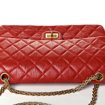Chanel Aged Calfskin Quilted 2.55 Reissue 226 Flap Red 6 of 7