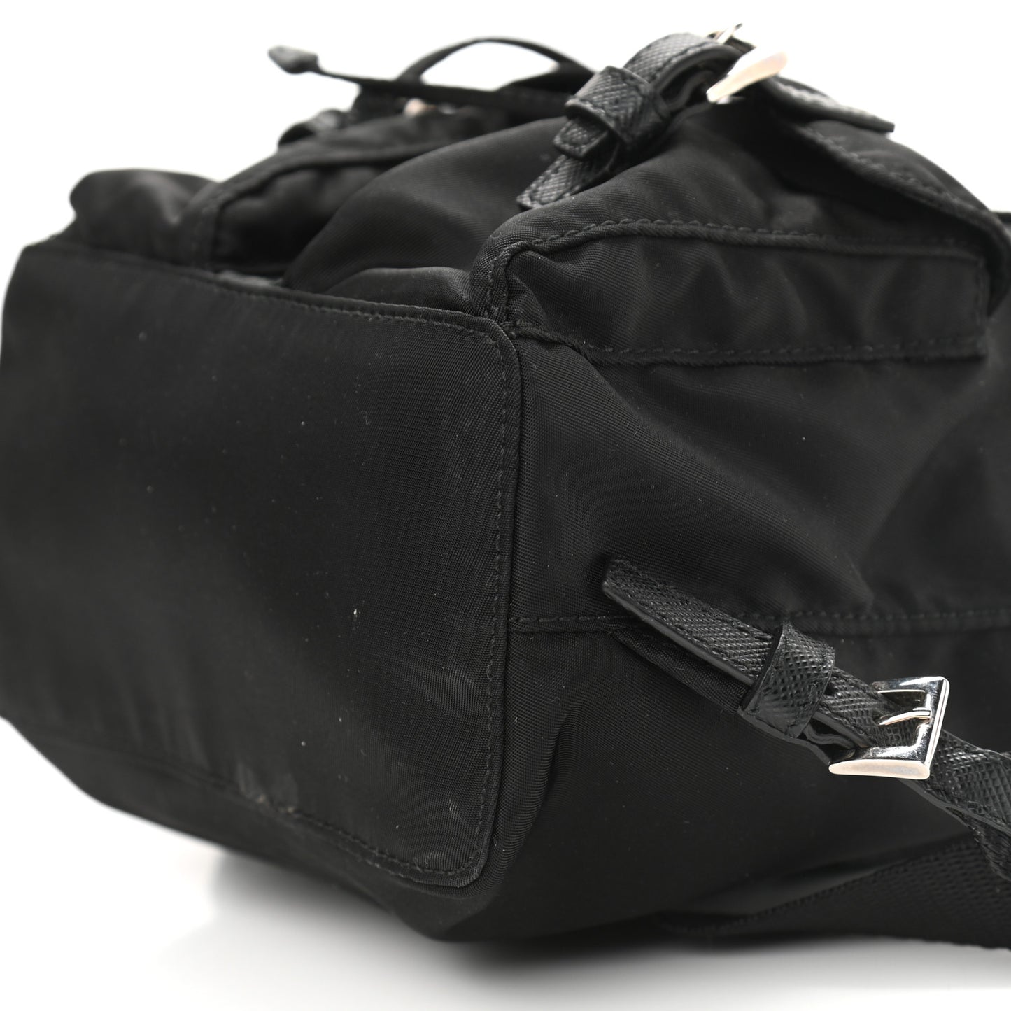 Nylon Vela Mini Crossbody Backpack Black