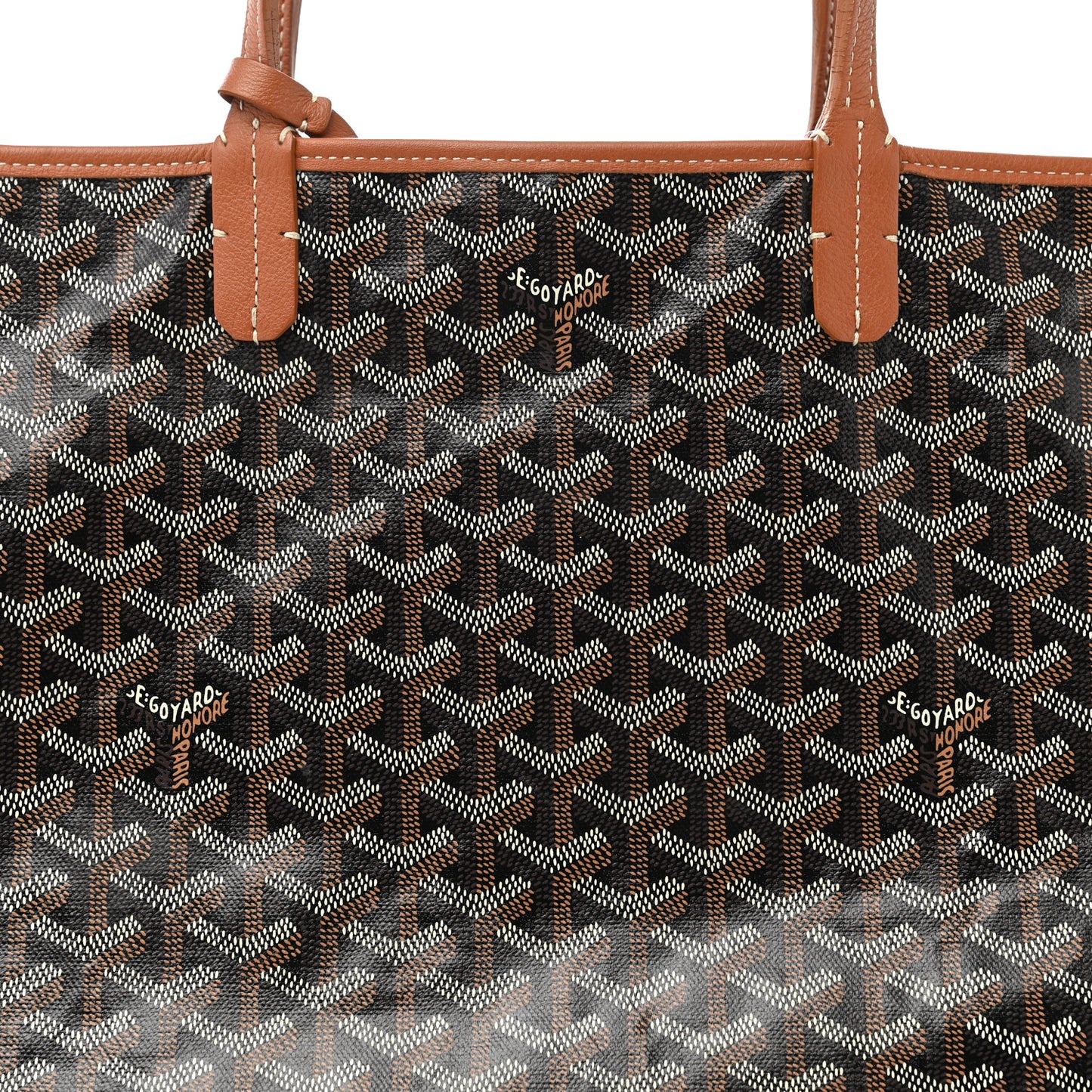 Goyardine Reversible Anjou PM Black Gold