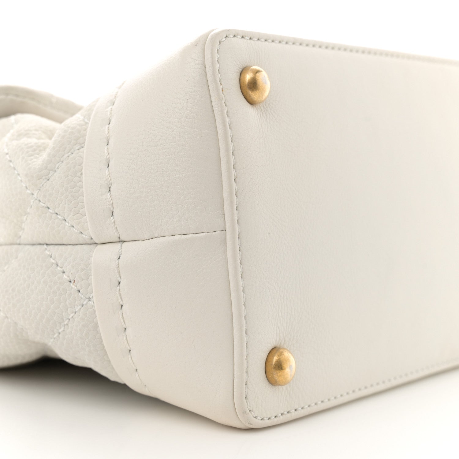 Chanel Iridescent Caviar Quilted Medium Globe Trotter Flap White 9 of 14