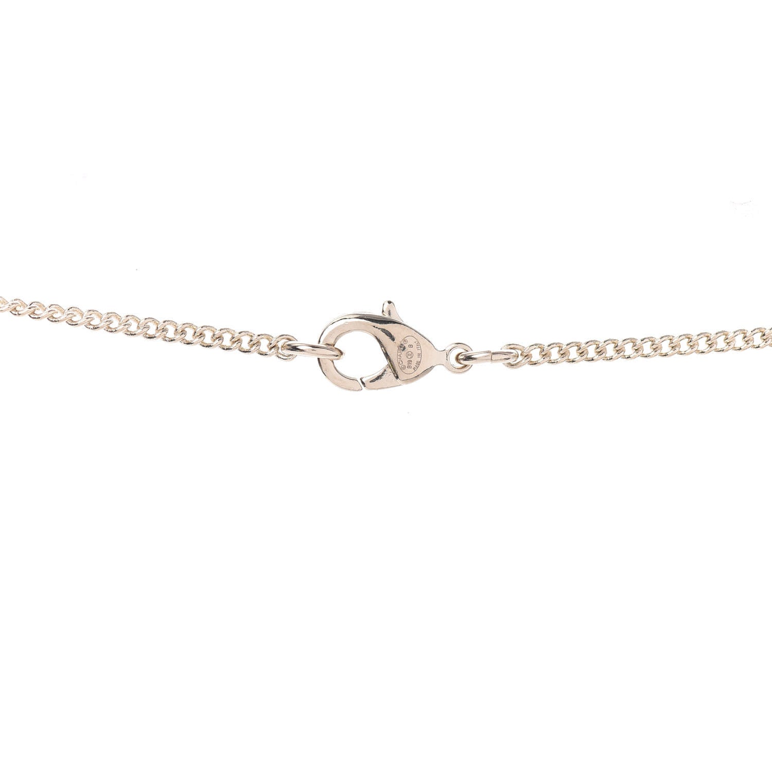 Chanel Crystal Pearl CC Lace Camellia Necklace Gold 5 of 5