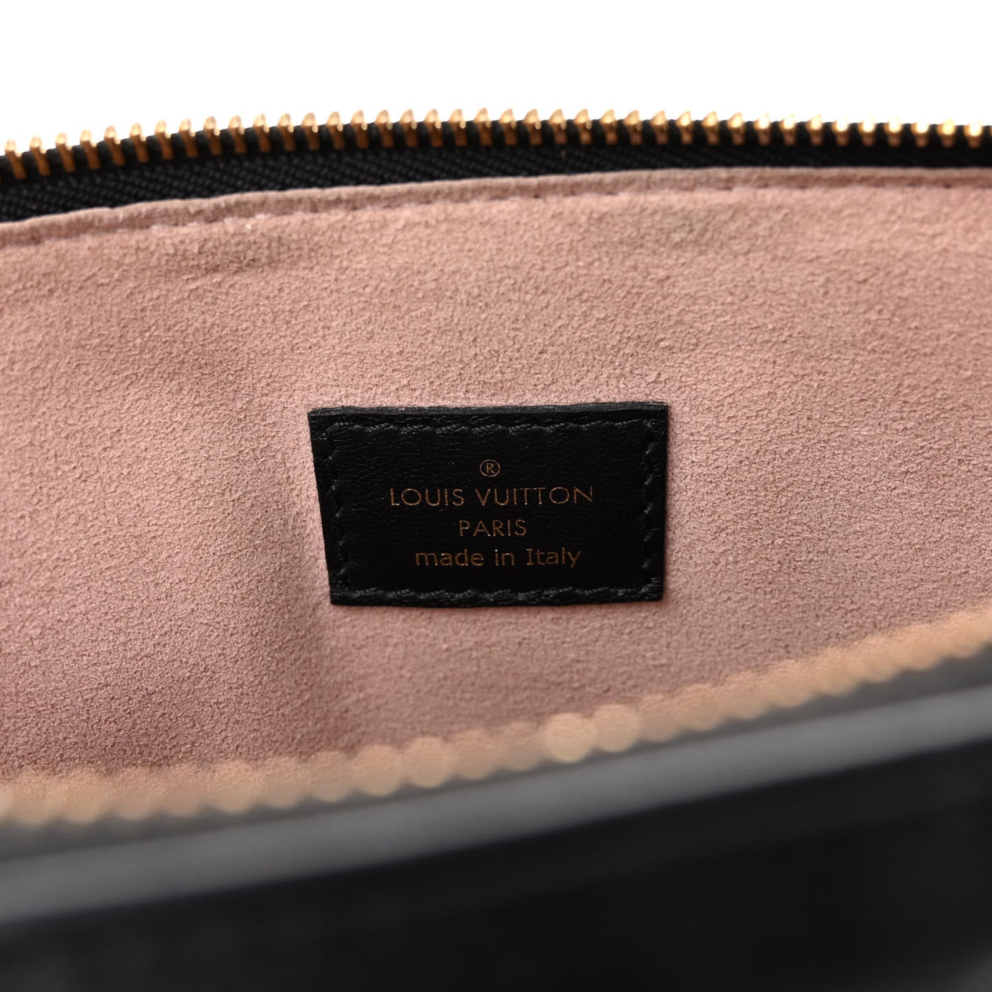 Lambskin Embossed Monogram Coussin PM Black
