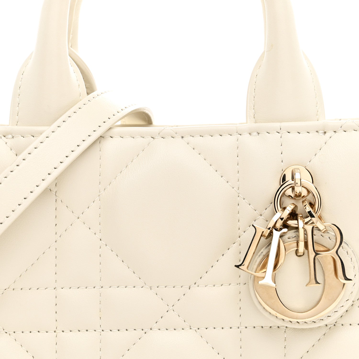 Christian Dior Calfskin Macrocannage Mini Book Tote Latte 8 of 11