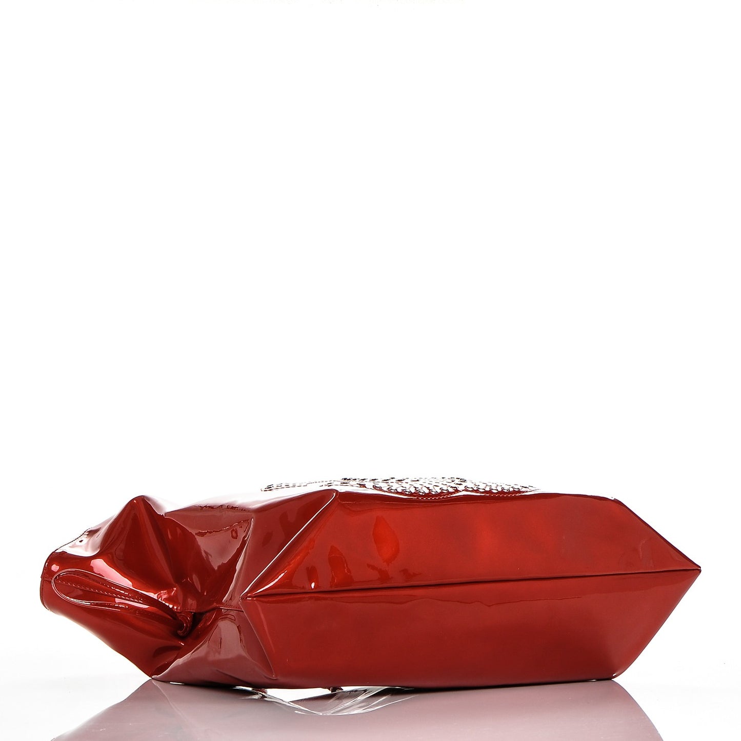 Patent Crystal Strass Bonbons Tote Red