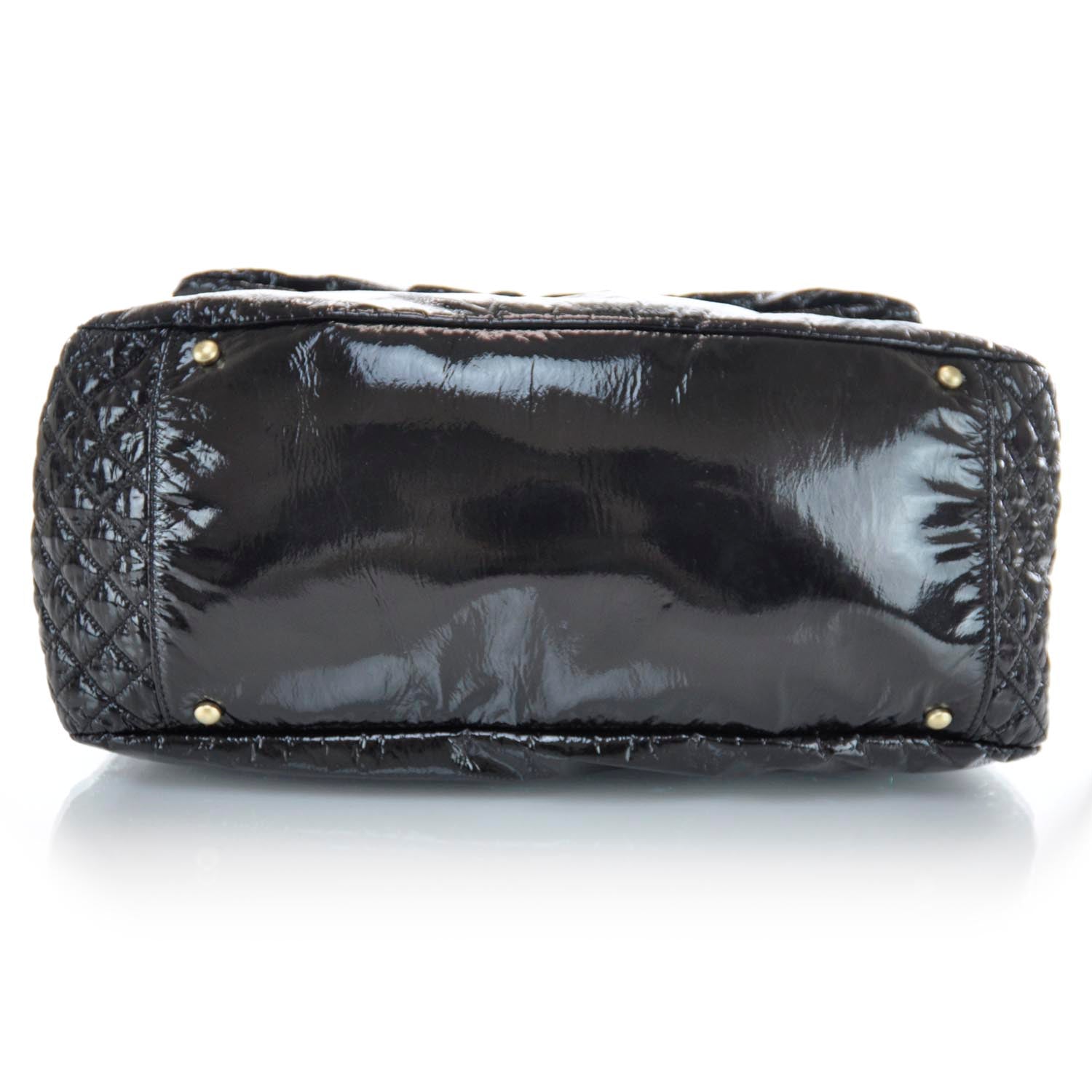 Chanel Vinyl XL Rock and Chain Flap Black 5 of 10
