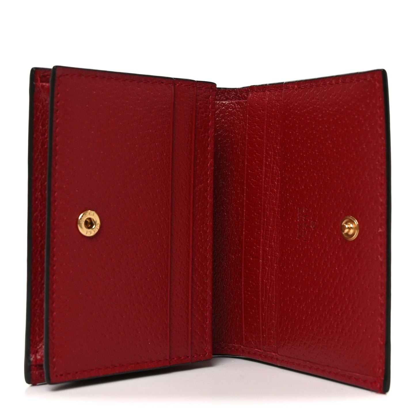 GG Supreme Monogram Tian Card Case Beige Multicolor Red