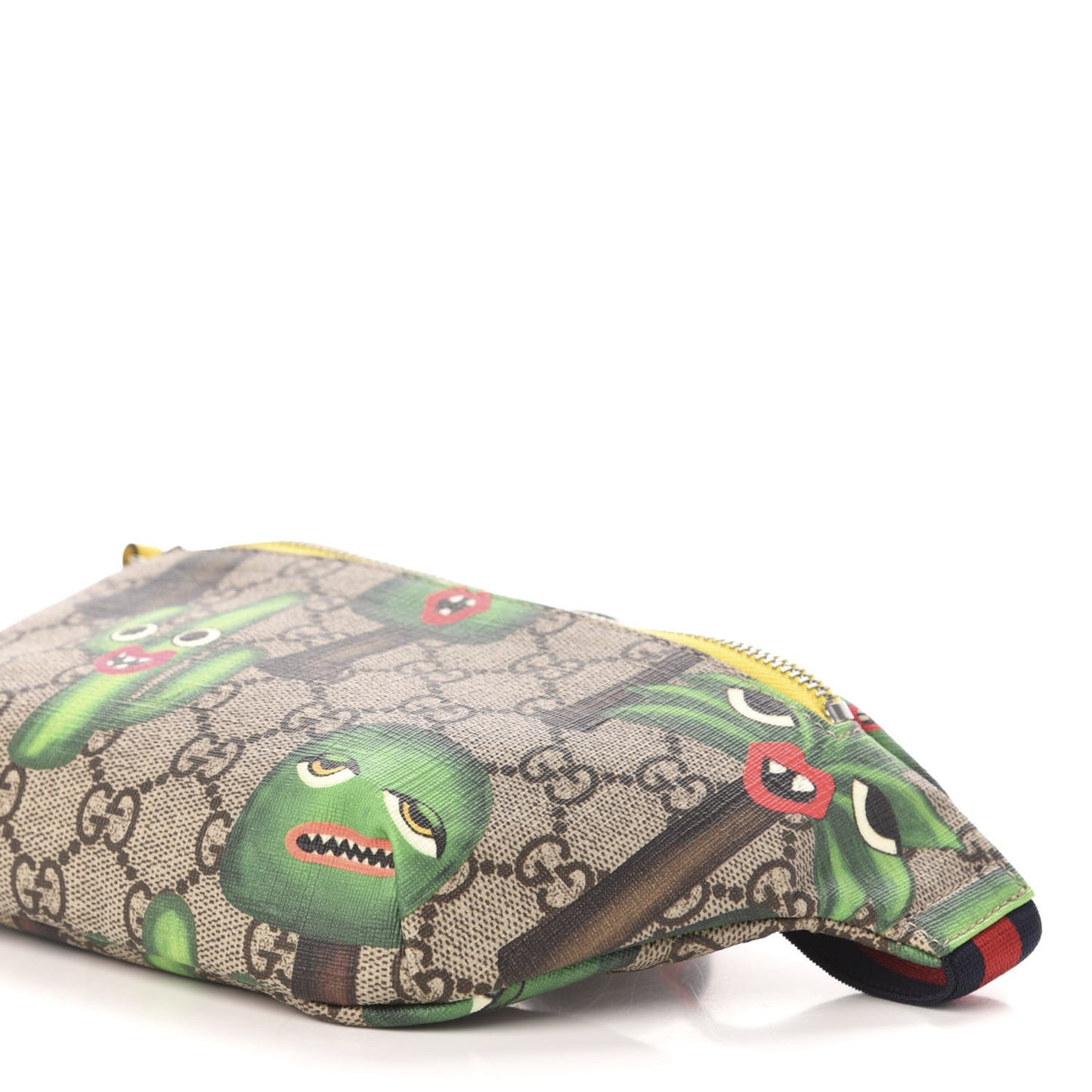 GG Supreme Monogram Smiling Plants Childrens Belt Bag Multicolor