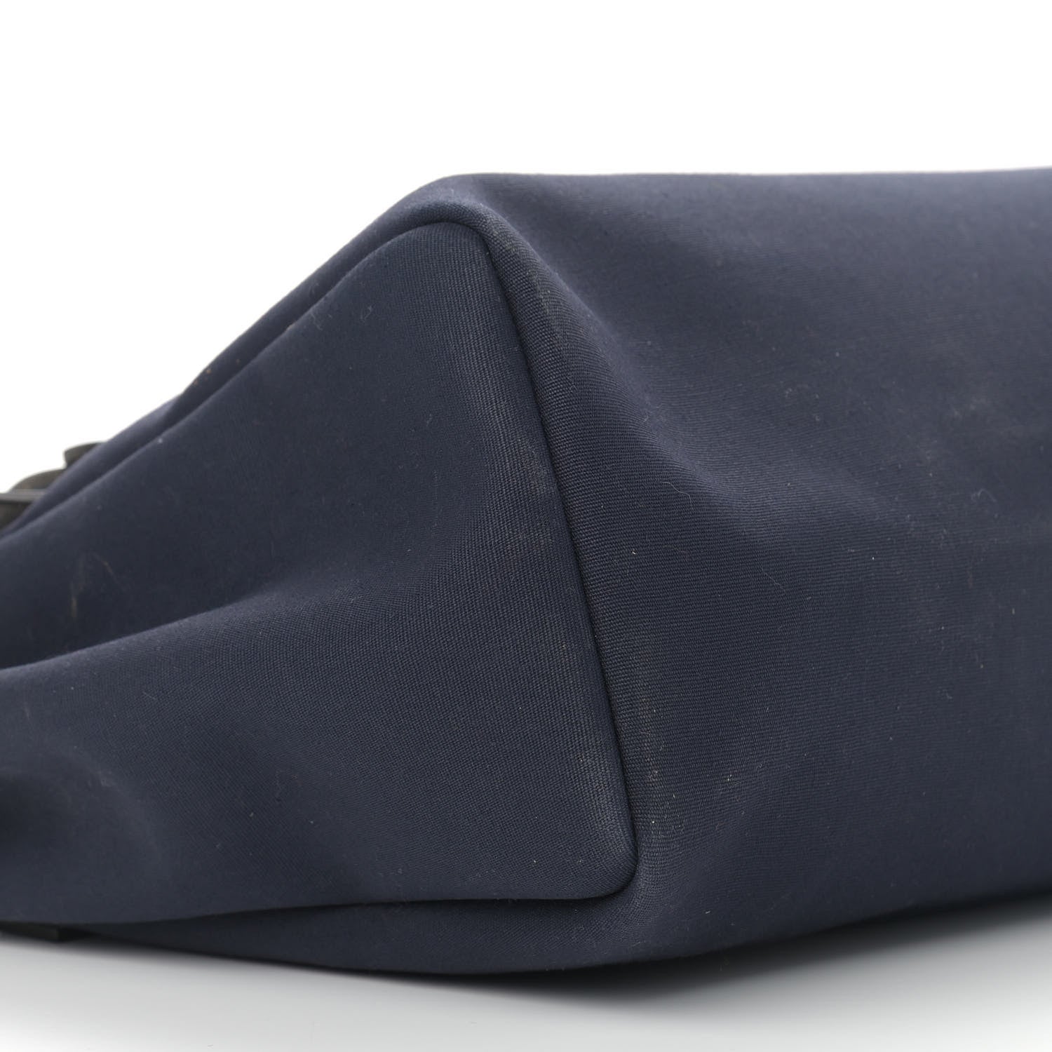 Hermes Toile Vache Hunter Herbag Cabas MM Bleu Marine 9 of 10