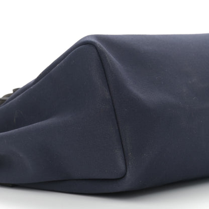Hermes Toile Vache Hunter Herbag Cabas MM Bleu Marine 9 of 10