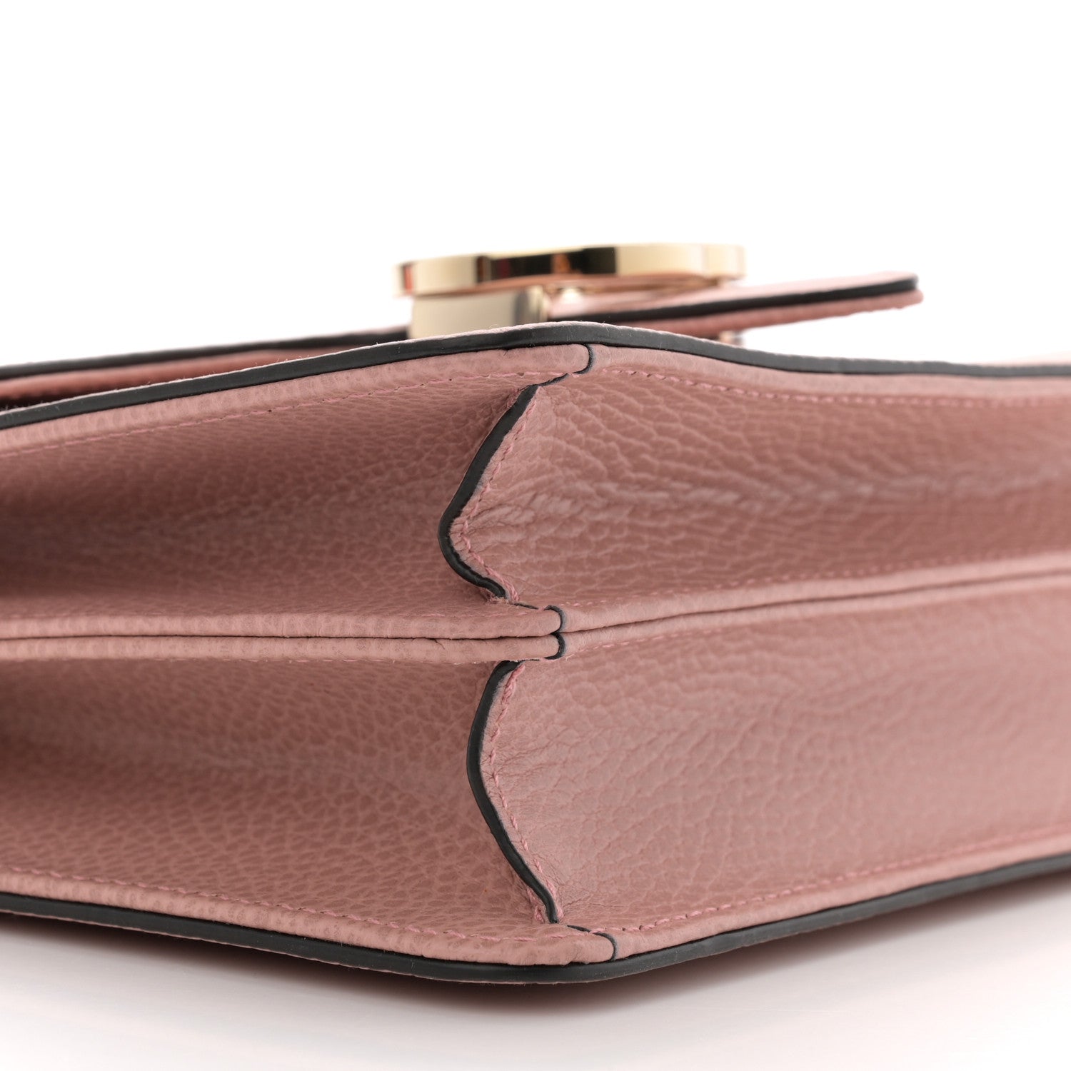 Gucci Dollar Calfskin Small Interlocking G Shoulder Bag Soft Pink 10 of 11