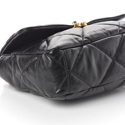Chanel Lambskin Quilted Large 19 Flap Black 8 of 9