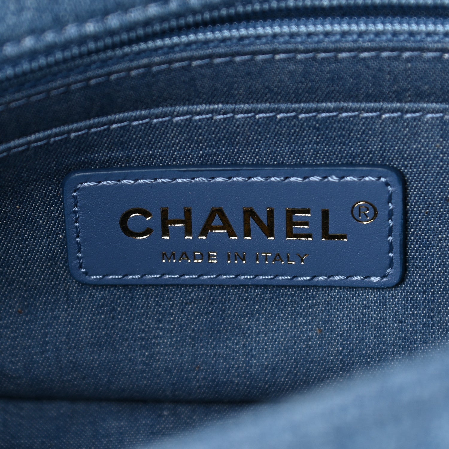 Chanel Denim Quilted Mini Pearl Crush Rectangular Flap Blue 6 of 9