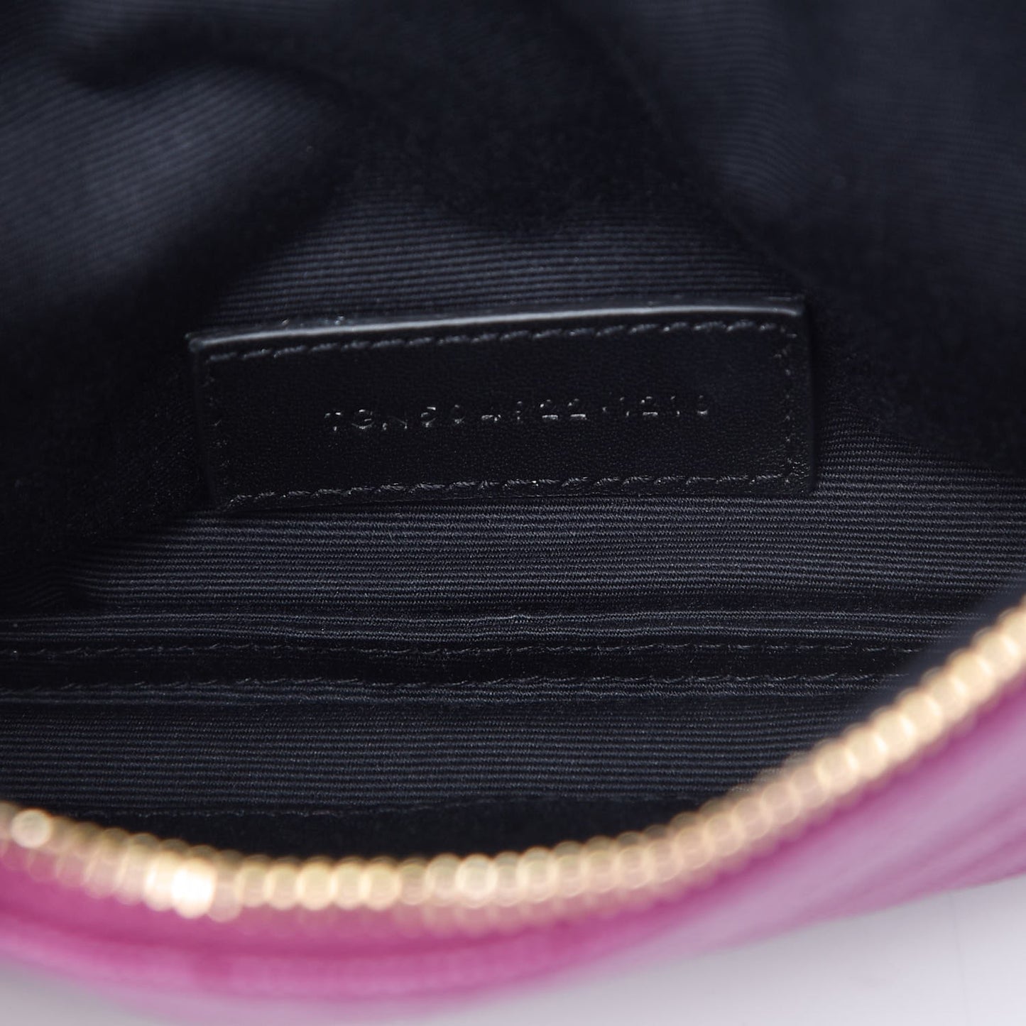 Grain De Poudre Chevron Monogram Bill Pouch Dark Grape