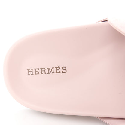 Hermes Suede Goatskin Extra Sandals 38 Rose Porcelain 7 of 9