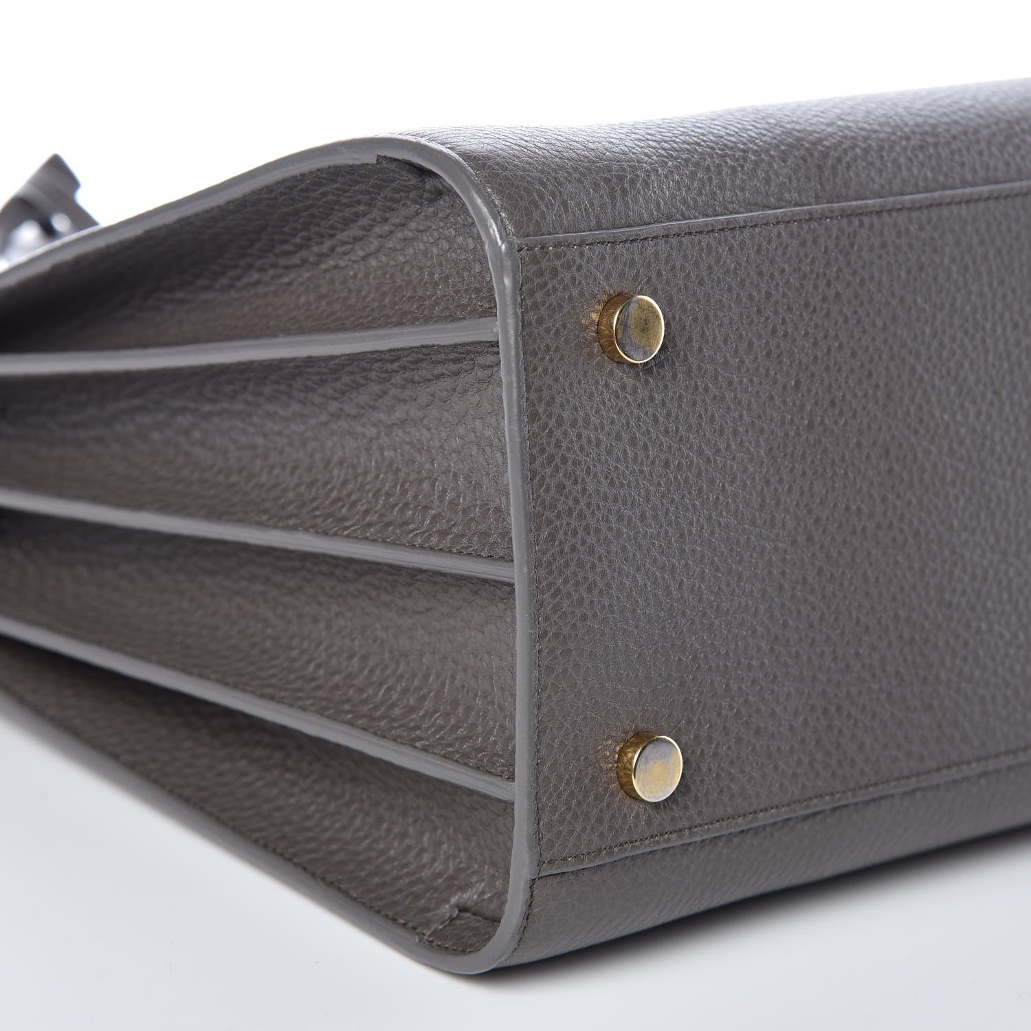 Saint Laurent Grained Calfskin Small Sac De Jour Fog 10 of 11