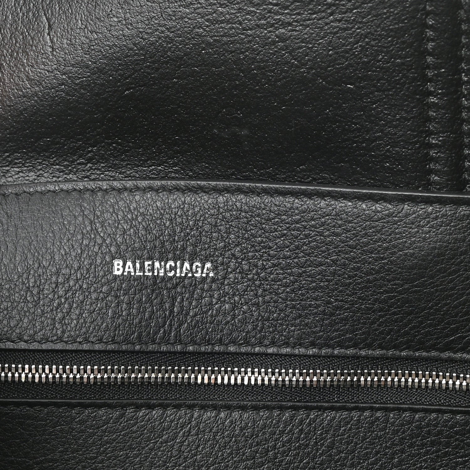 Balenciaga Calfskin Logo Small Everyday Tote Dark Grey White 5 of 6