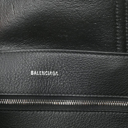 Balenciaga Calfskin Logo Small Everyday Tote Dark Grey White 5 of 6