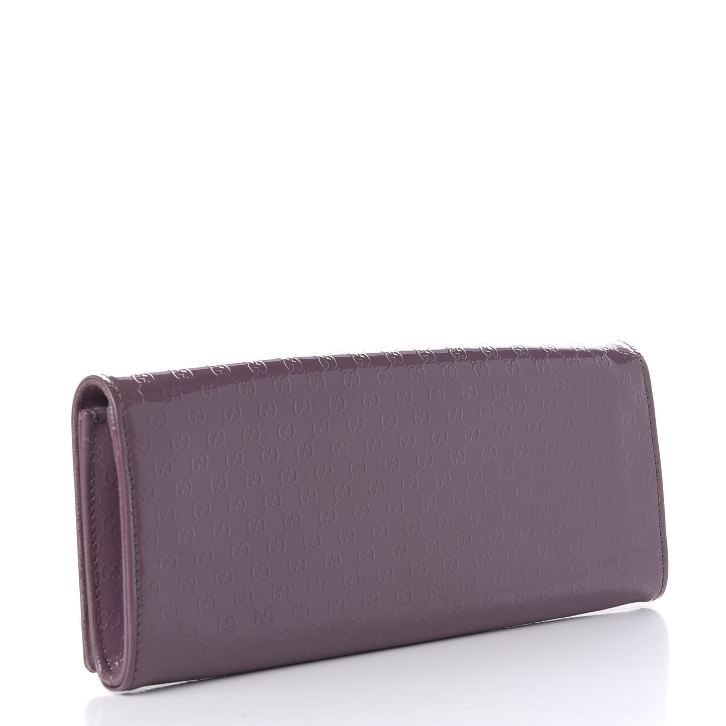 Patent Microguccissima Small Broadway Clutch Argyle Lavender