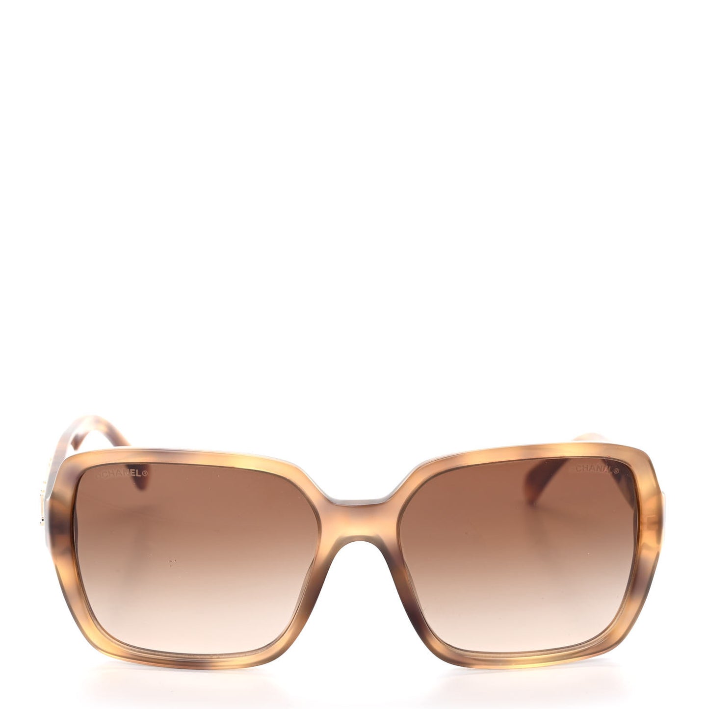 Acetate Polarized Square Sunglasses 5408 Brown