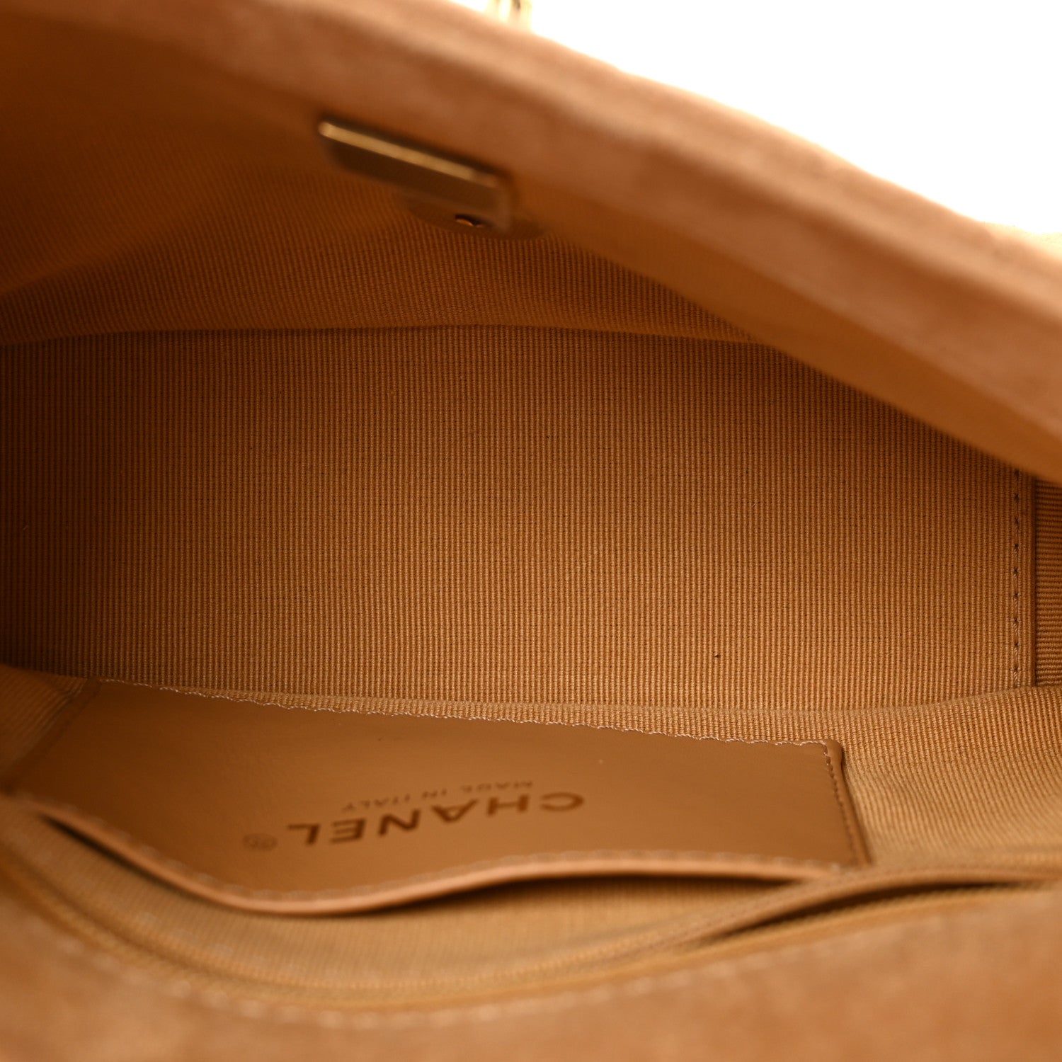 Chanel Suede Quilted Mini Flap Dark Beige 5 of 10