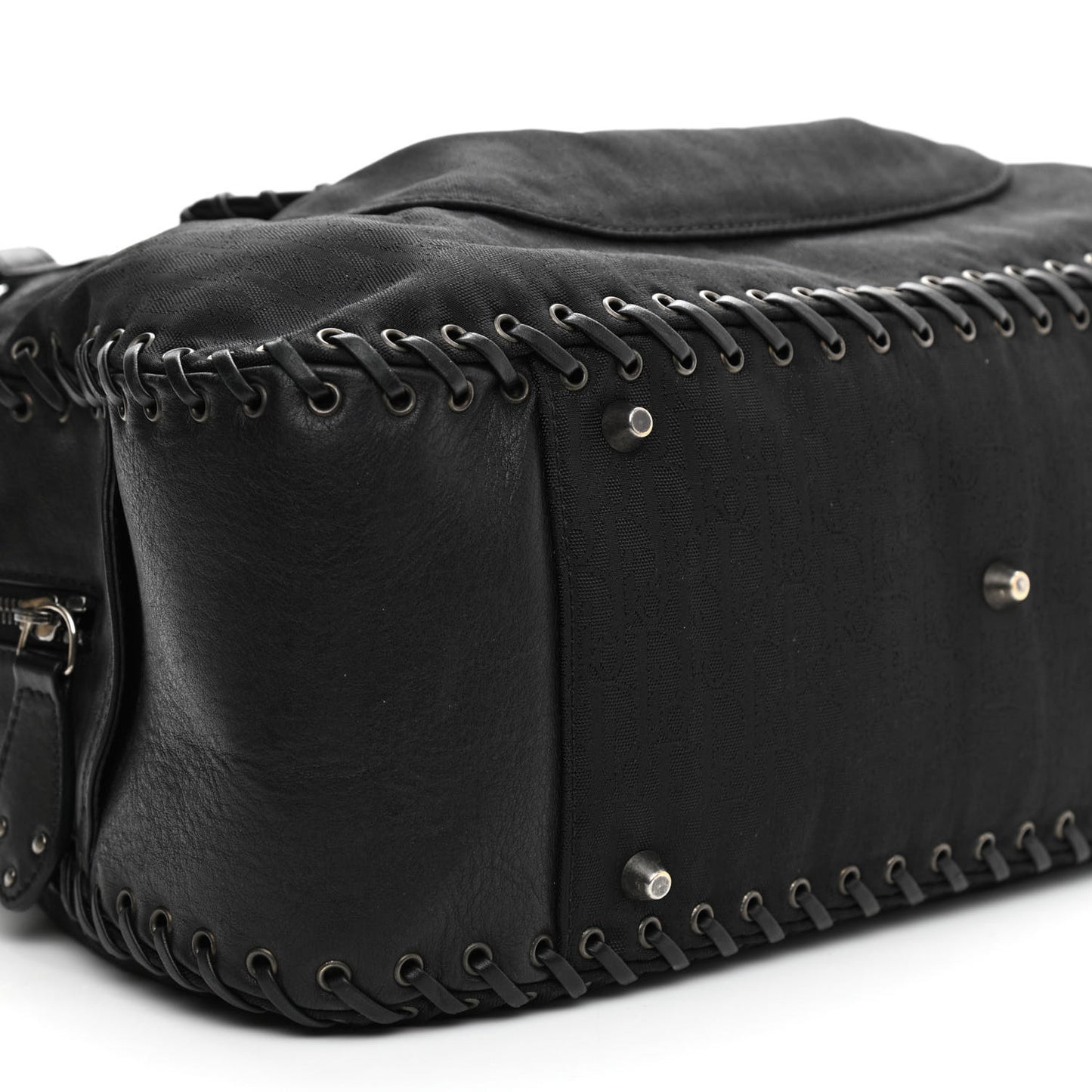 Monogram Ethnic Shoulder Bag Black