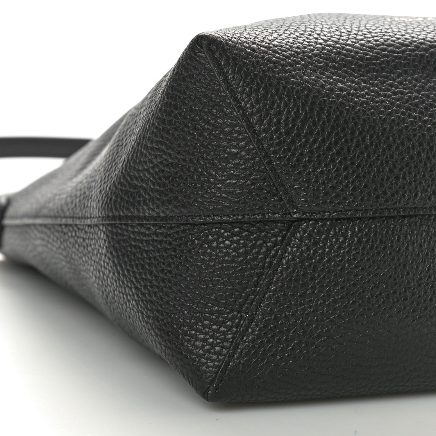 Mansur Gavriel Pebbled Calfskin Everyday Cabas Black 8 of 9