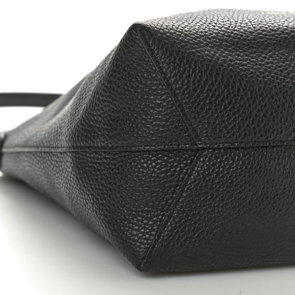 Mansur Gavriel Pebbled Calfskin Everyday Cabas Black 8 of 9