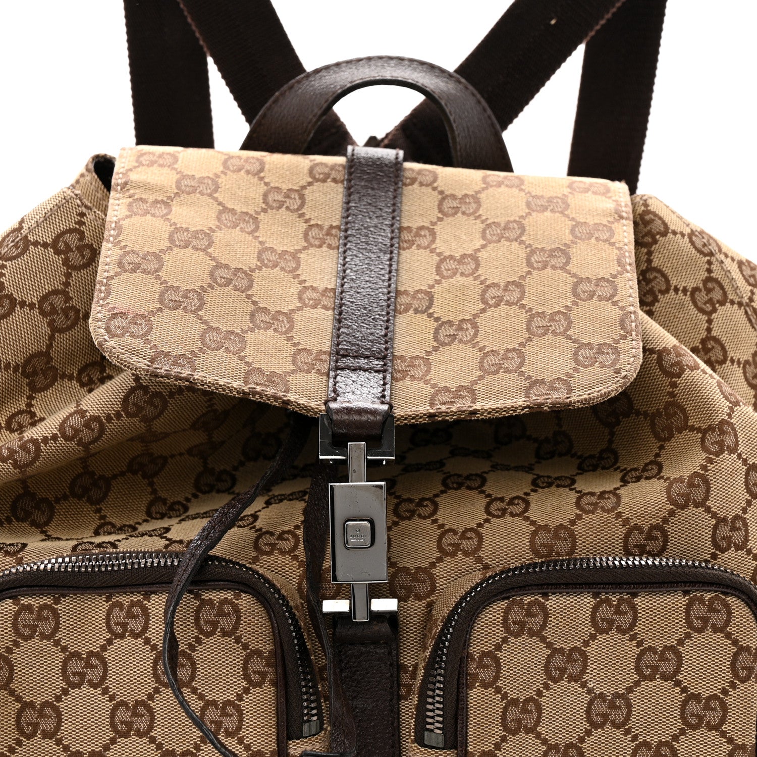 Gucci Monogram Backpack Dark Brown 8 of 15