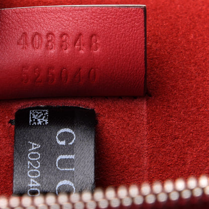 Gucci GG Supreme Monogram Suede Cudu Medium Dionysus Shoulder Bag Beige Ebony Vulcanic Red 7 of 11