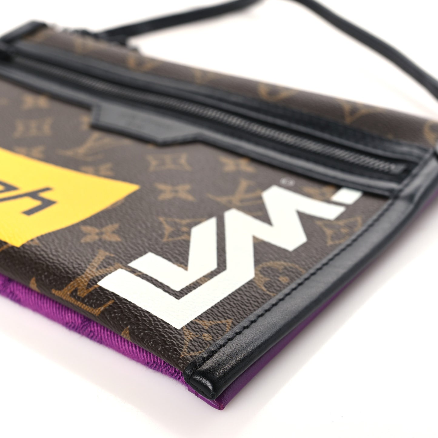 Monogram Double Flat Messenger Marron