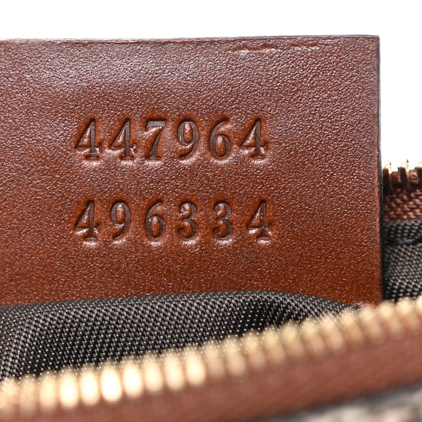 GG Supreme Monogram Key Case Brown