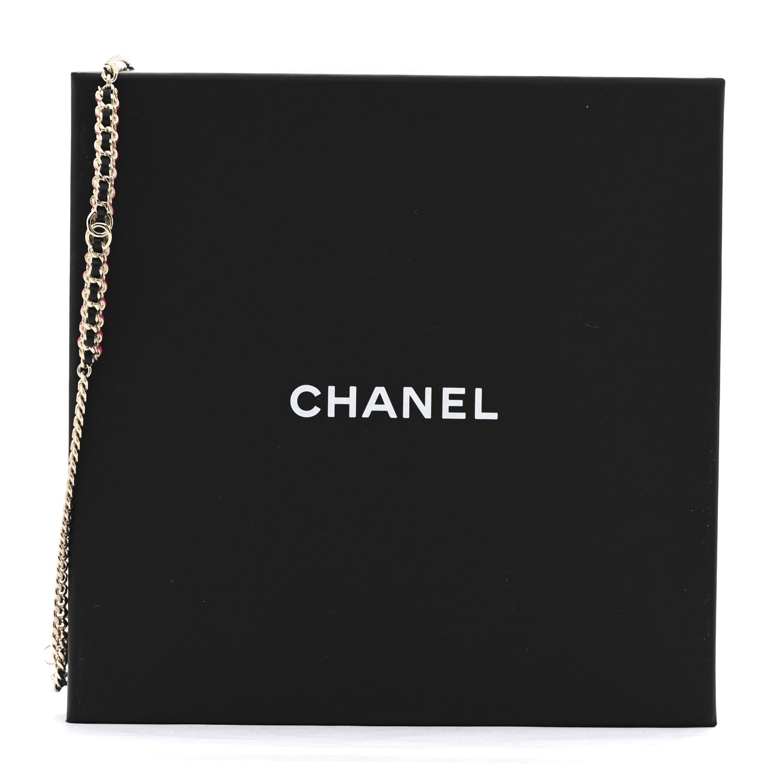 Chanel Metal Lambskin CC Choker Necklace Black Pink Gold 6 of 6