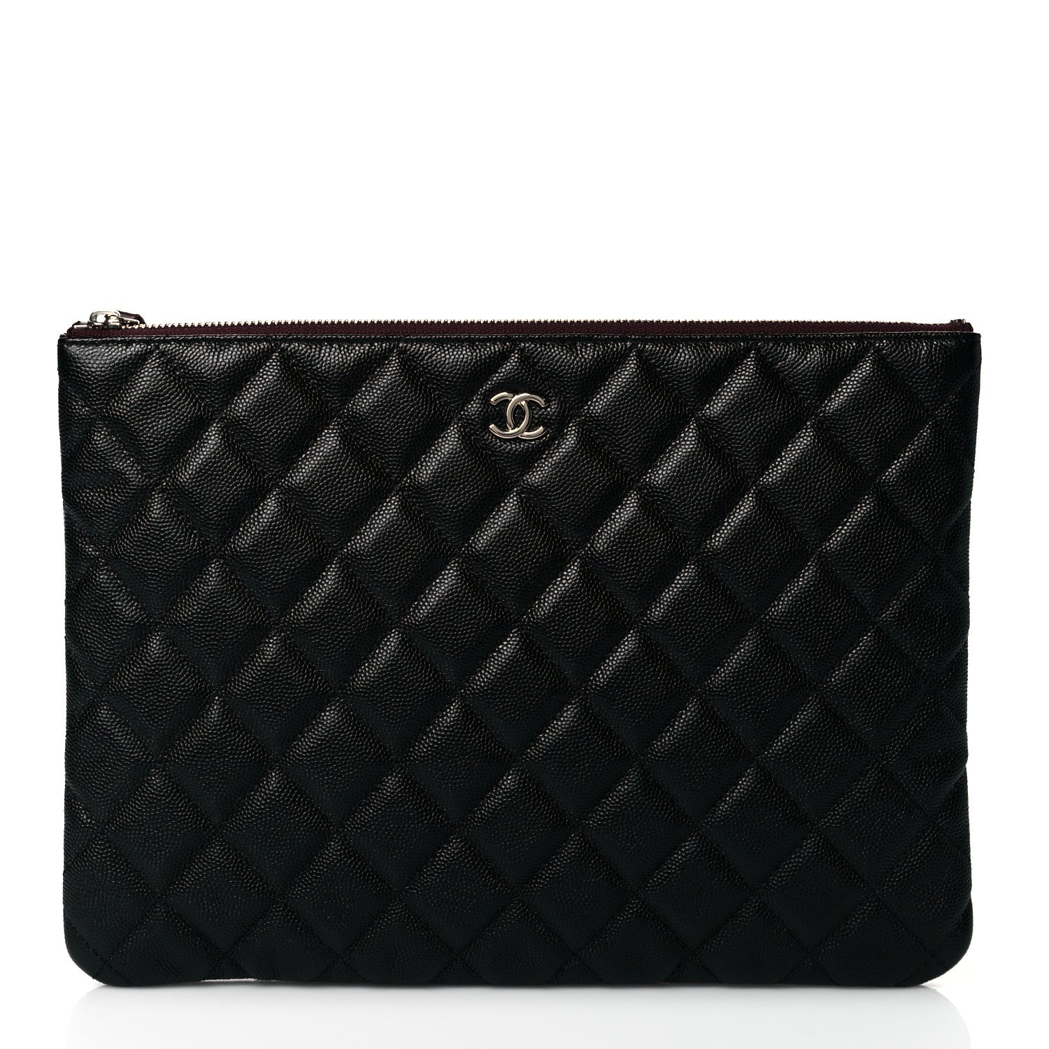 Chanel Caviar Quilted Medium Cosmetic Case Black 1 of 10