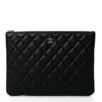 Chanel Caviar Quilted Medium Cosmetic Case Black 1 of 10