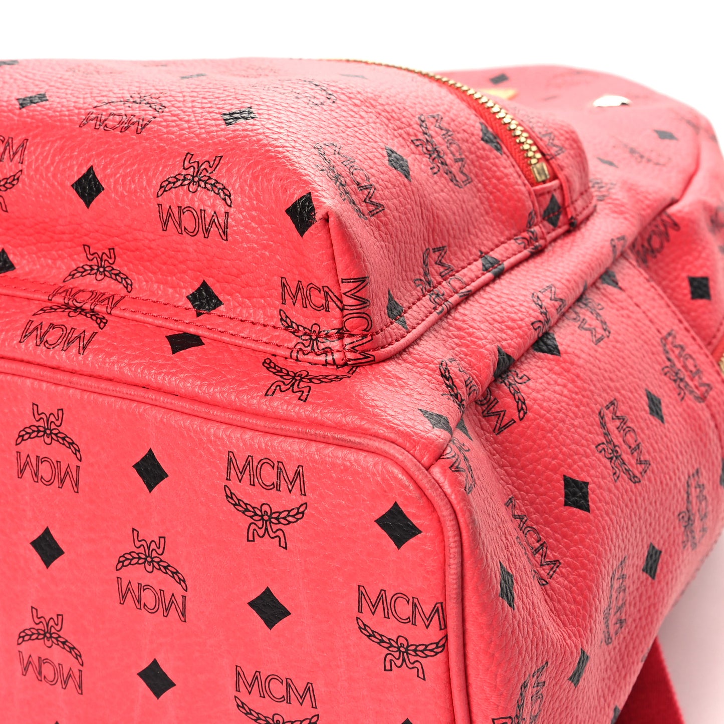 Visetos Medium Sprinkle Stud Stark Backpack Red
