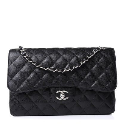 Chanel Caviar Quilted Jumbo Double Flap Black 1 of 13