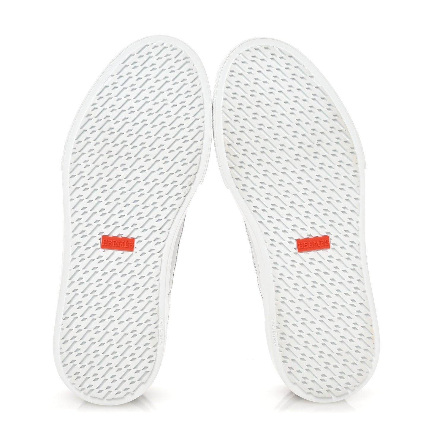 Calfskin Mens Deep Sneakers 39.5 White Naturel