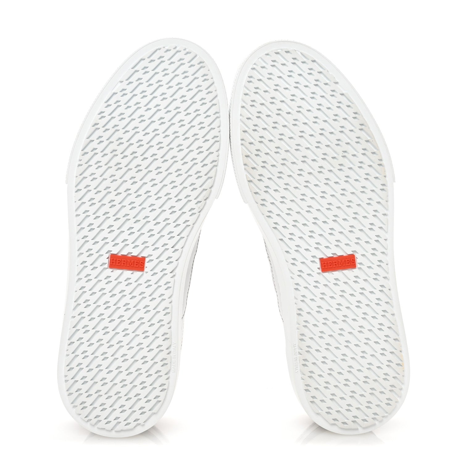Hermes Calfskin Mens Deep Sneakers 39.5 White Naturel 6 of 12