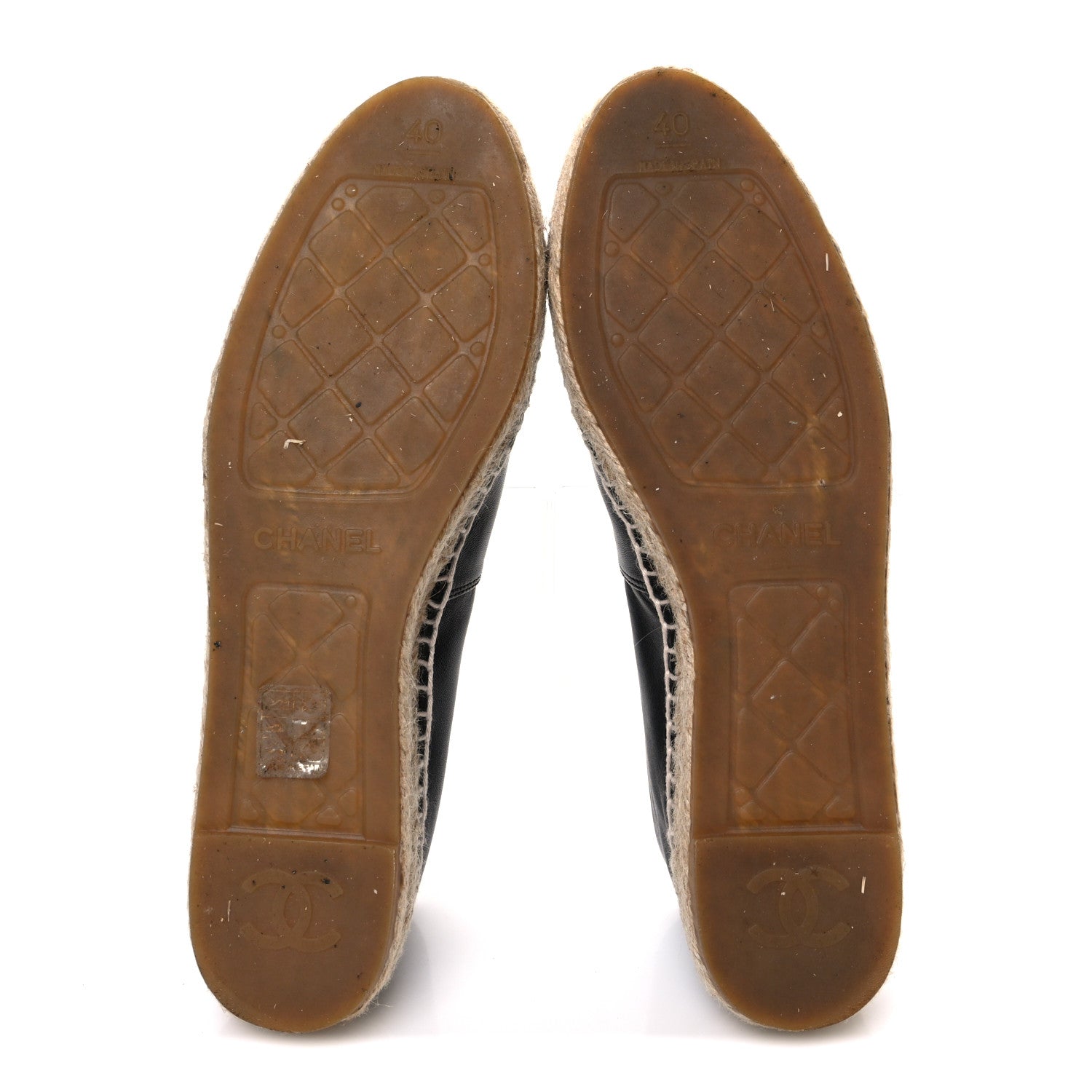 Chanel Lambskin CC Espadrilles 40 Black 7 of 11