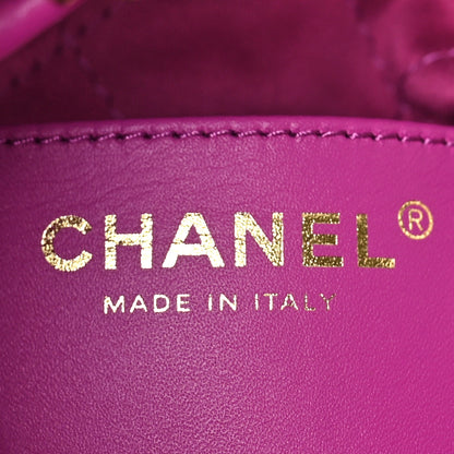 Chanel Shiny Calfskin Quilted Mini Chanel 22 Purple 6 of 10