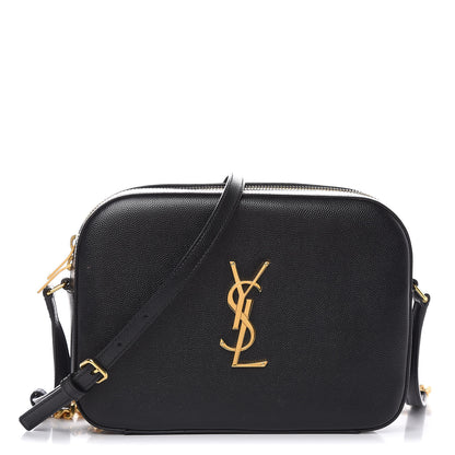 Saint Laurent Grain De Poudre Medium Classic Monogram Camera Bag Black 1 of 14