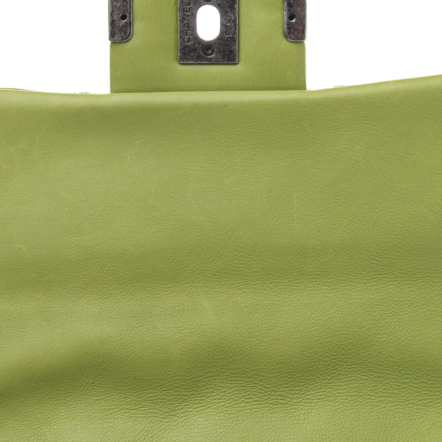 Calfskin Quilted Medium Coco Sporran Flap Green