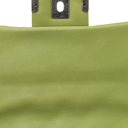 Chanel Calfskin Quilted Medium Coco Sporran Flap Green 13 of 16