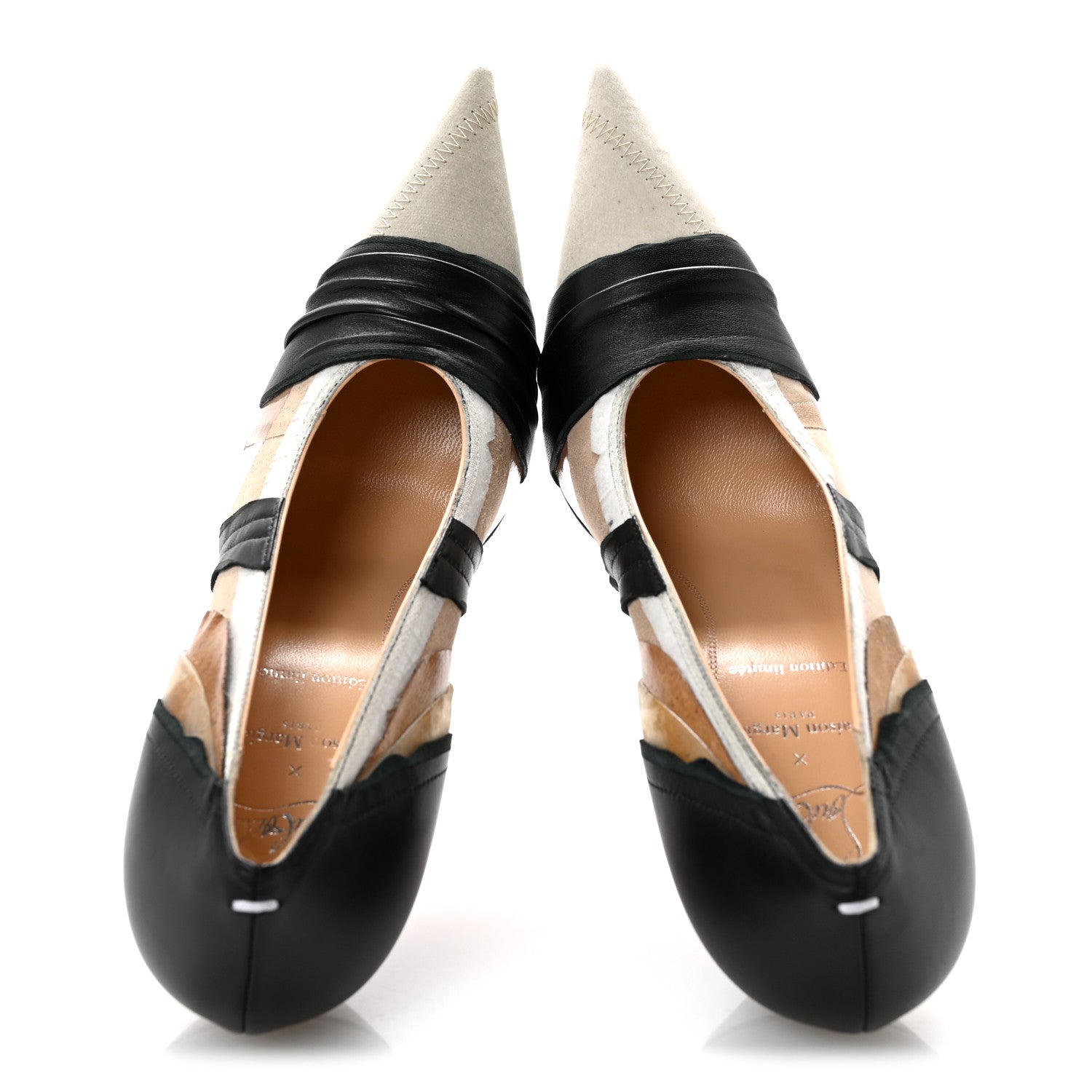 Christian Louboutin X MAISON MARGIELA Nappa Martinloula 100 Pumps 36 Black 2 of 9