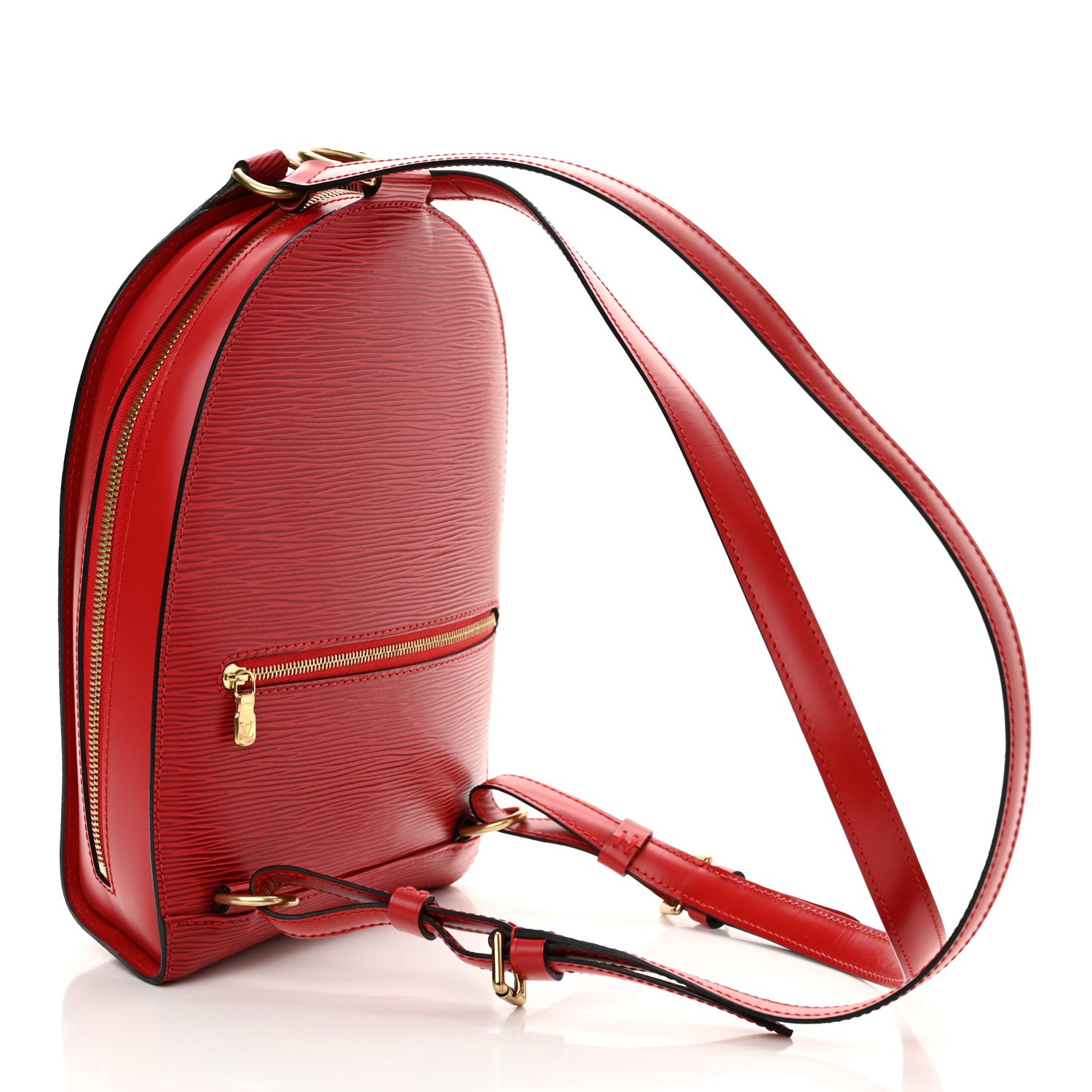 Louis Vuitton Epi Mabillon Backpack Castillan Red 3 of 13