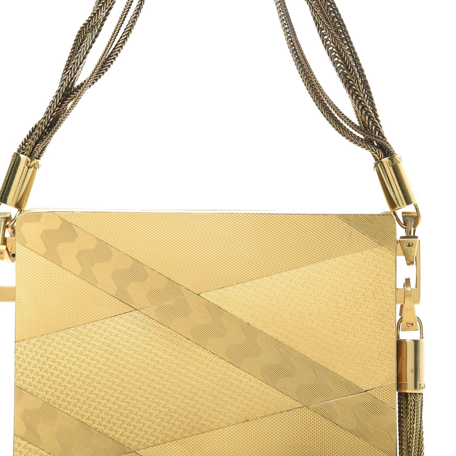 Lanvin Metal Tassel Evening Bag Gold 7 of 10